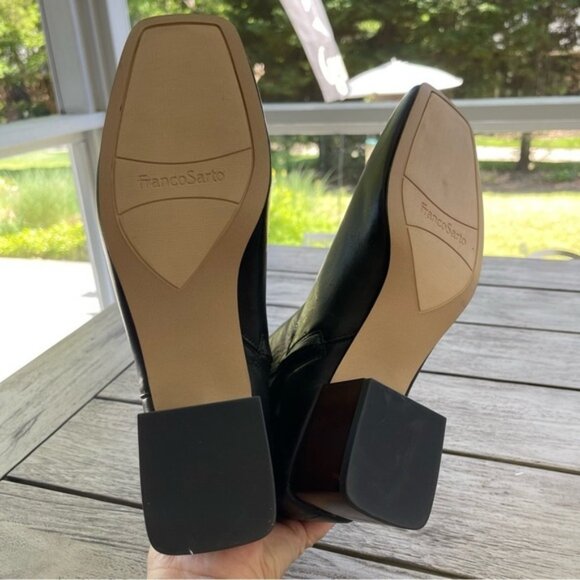 Franco Sarto Waxton Black Leather Boots Womens Size 11 - Picture 5 of 6